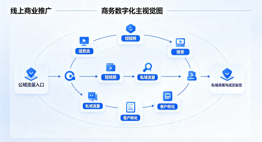 胶南市线上商业推广怎么做？全域流量闭环搭建与低成本转化实战指南